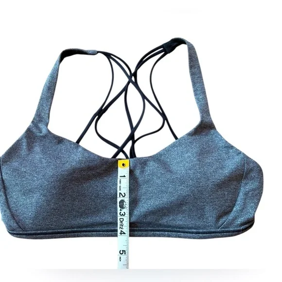 Lululemon Athletica, Free To Be Zen Bra, Gray & Black, Size 8 🏃♀️➡️ - Picture 6 of 9